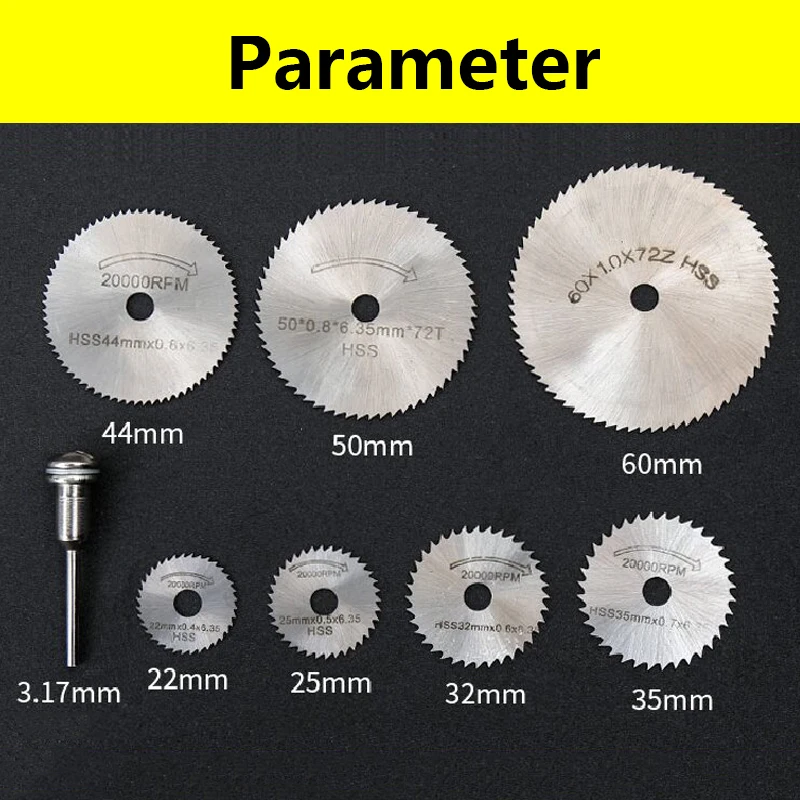 Circular Saw Set 22/25/32/35/44/50mm HSS Milling Blade Circular Saw Slotting Cutter Saw Blade Saw Pade For Woodworking Wood