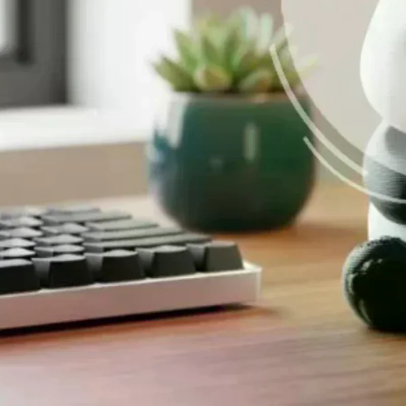 3D Printed Angry Panda Figurine Handcrafted Grumpy Design Mini Desktop Ornament for Office Desk Home Decoration