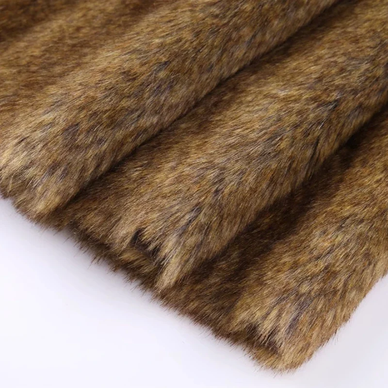 3-kolorowe barwione spiczaste włosy syntetyczne włosy płaszcz futrzany kołnierz krótkie pluszowe fotografia dekoracyjne tło tkanina DIY