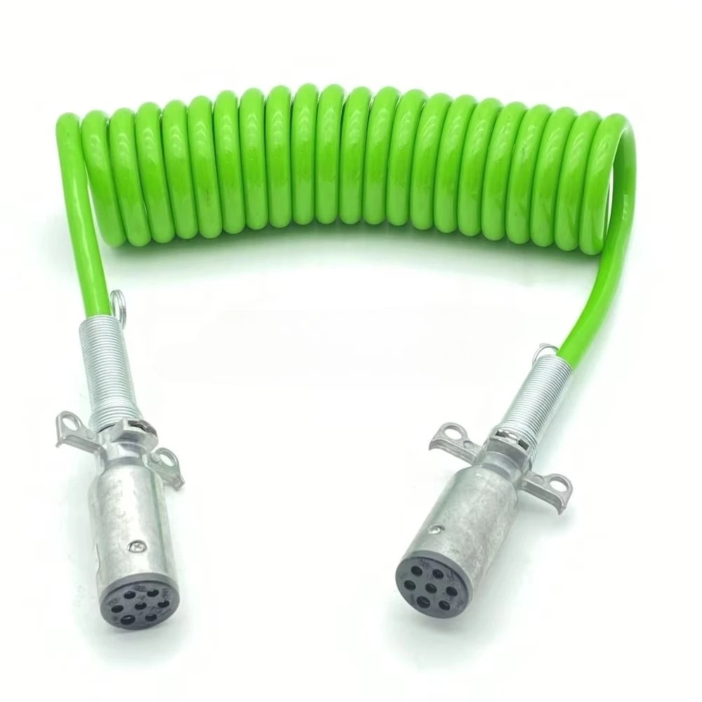 Hot-selling 7 PIN 12' TRAILER CONNECTOR COIL CABLE for MACK VNL FREIGHTLINER AMERICAN TRUCK TRAILER 30-4321