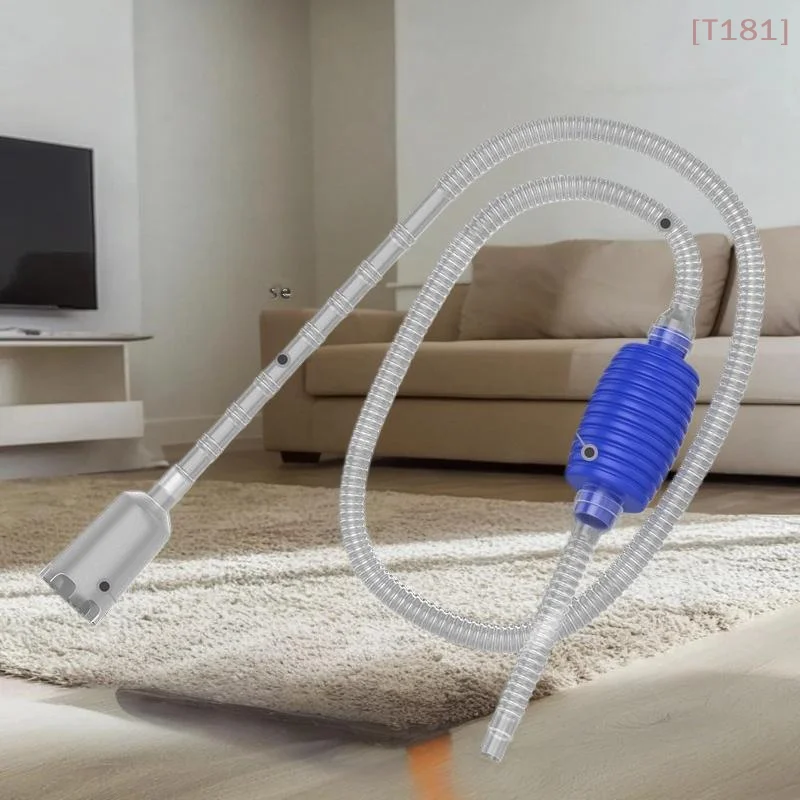 [E] 1Pcs Semi-Automatic Aquarium Pump Cleaner Fish Tank Manual Water Changer Aquarium Siphon Vacuum Cleaner
