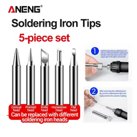 ANENG 5-piece set of soldering iron tips Electric soldering iron accessories Replace Soldering Electric Soldering Iron tip Tools