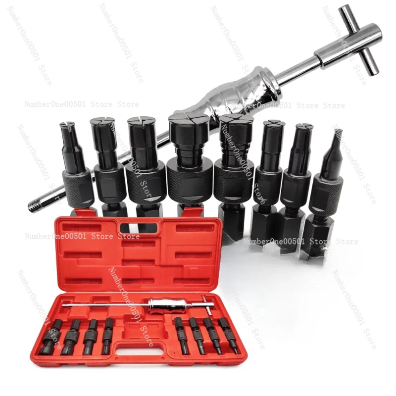 9-Piece set Internal bearing Slip hammer puller auto repair V-hole puller Hub bearing removal tool