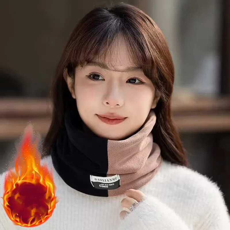 قناع وجه مقاوم للرياح للشتاء لتدفئة الرقبة لركوب الدراجات للجنسين، وشاح سميك ملون لحماية الرقبة والطقس البارد