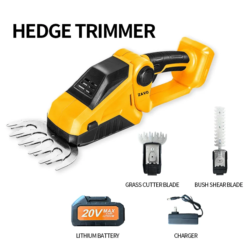 Hedge trimmer, suitable for trimming shrubs, flowers, fruit trees, lawn and so on. Wide range of scenario applications. The cutt