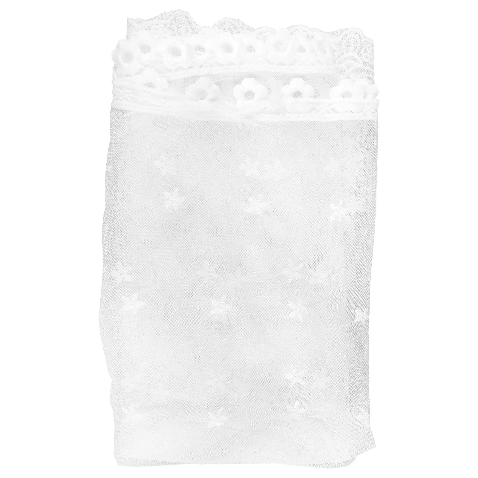 

Элегантная свадебная фата для женщин и девушек, легкая кружевная фата-повязка для церковных мероприятий, девичника, в ретро-стиле