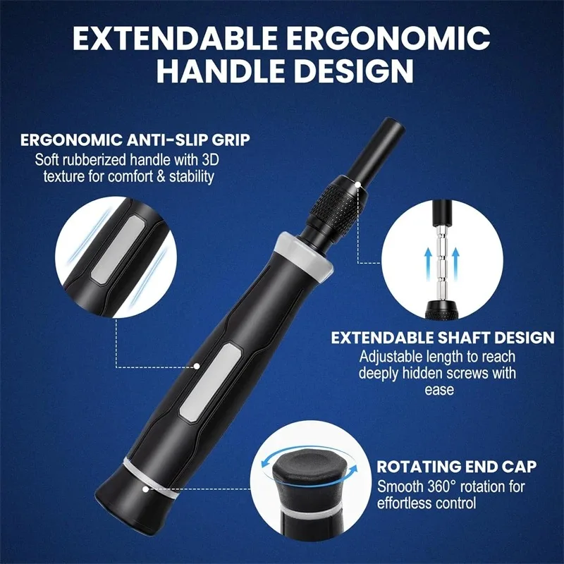 152in1 Magnetic Precision Screwdriver Set Hex Phillips Magnetic Bits Professional Repair Hand Tool For PC Electronic Maintenance