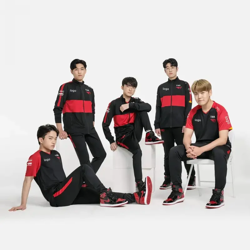 Camiseta de manga corta del juego del equipo T1, camisa con nombre personalizado, lol, LCK, SKT, Faker, gumayusi, Zeus, Keria, uniforme de verano, novedad de 2022