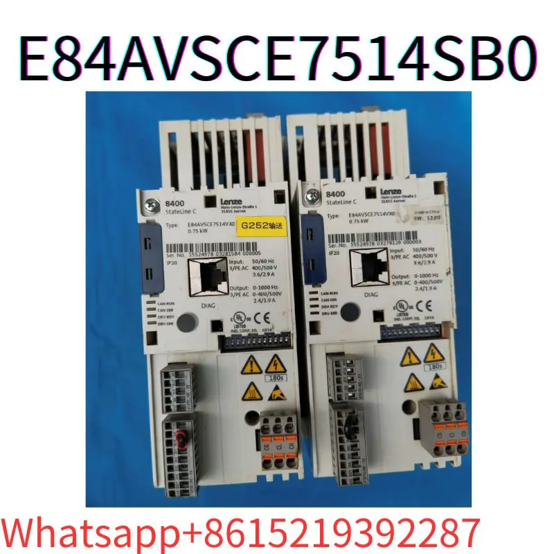 second-hand 8400 servo frequency converter E84AVSCE7514SB0 tested ok