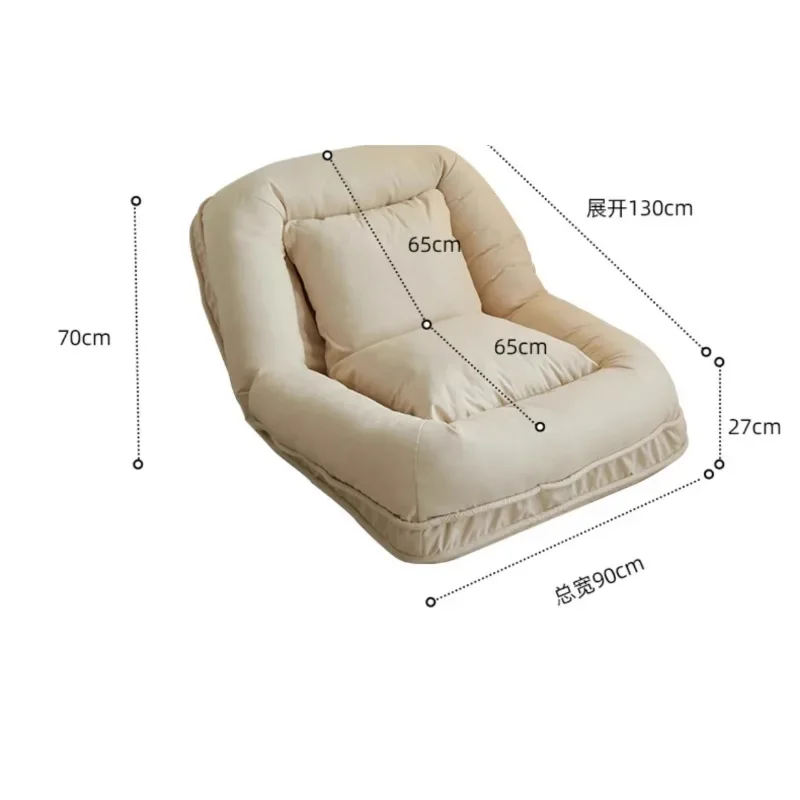 Lazy sofa Human kennel Internet celebrity chair Bedroom reclining and sleeping foldable tatami single sofa bed