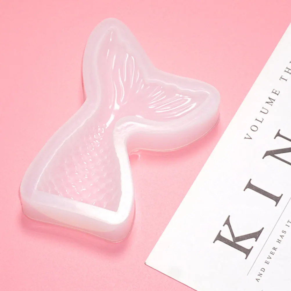 

2 Pcs Mermaid Tail Mold Cactus Chocolates Molds Nonstick Silicone Moulds Soap DIY Cake UV