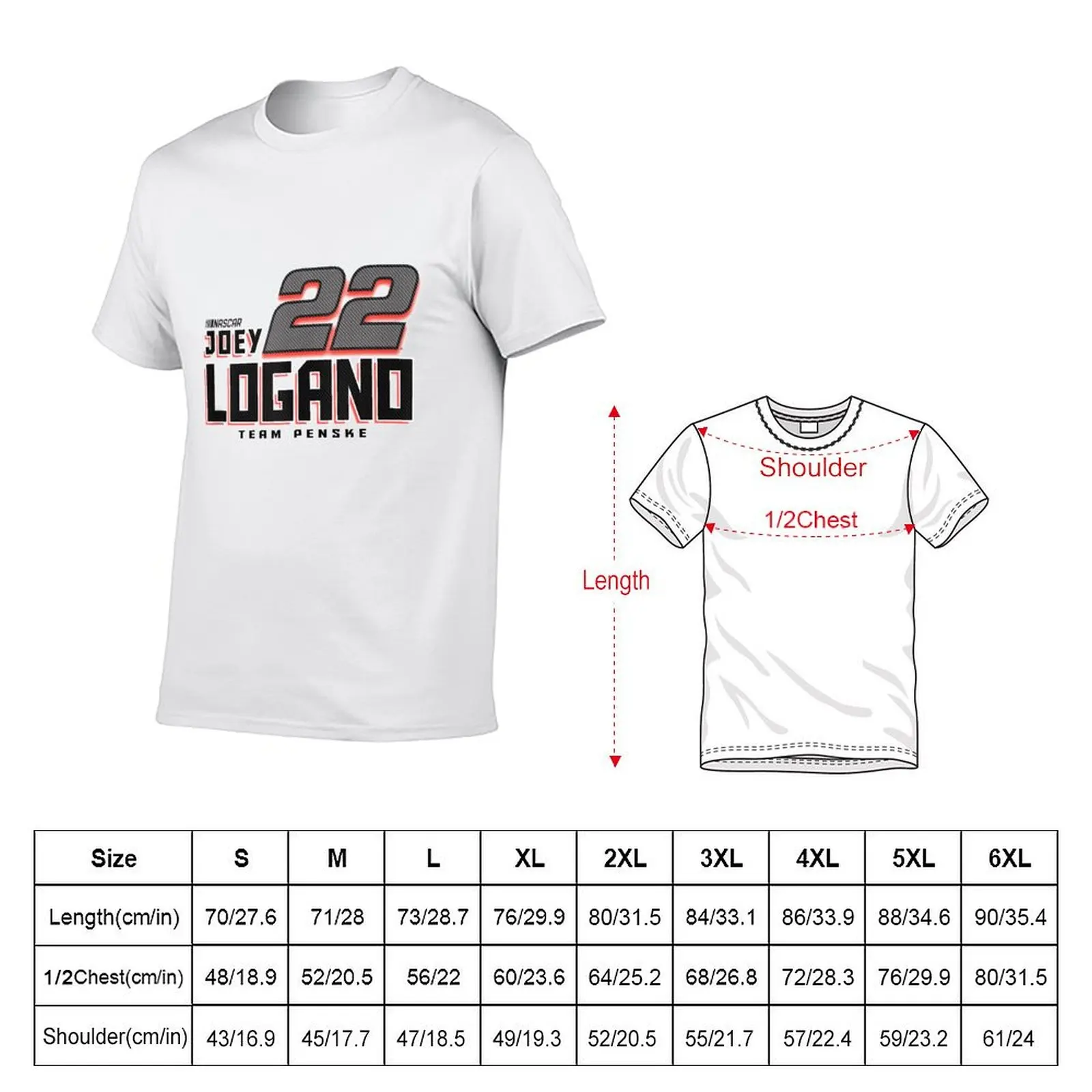 NASCAR - Joey Logano - Carbon Fiber T-Shirt t shirts for man cotton t shirts with prints T-Shirt