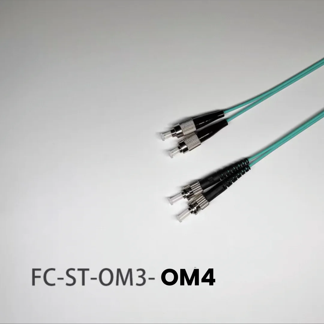 fiber patch cord ST-FC OM3 OM4 duplex 20m 30m 100m ST DX Multimode cable 1m2m3m5m7m10m optical fibre jumper free shipping ELINK