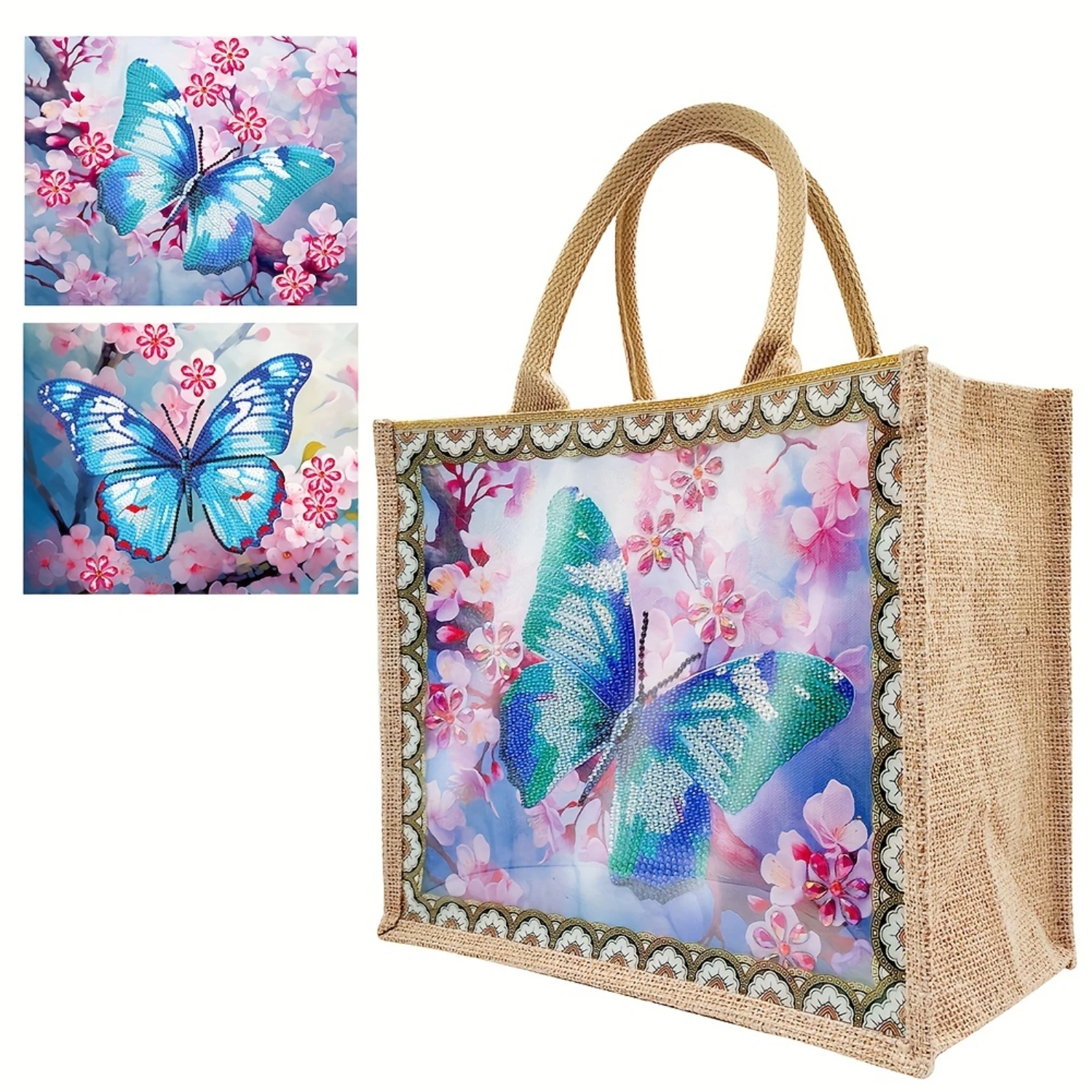 Eco-Friendly Linen Painting Tote Bag with Replaceable Canvas for Women - Stylish and Durable!