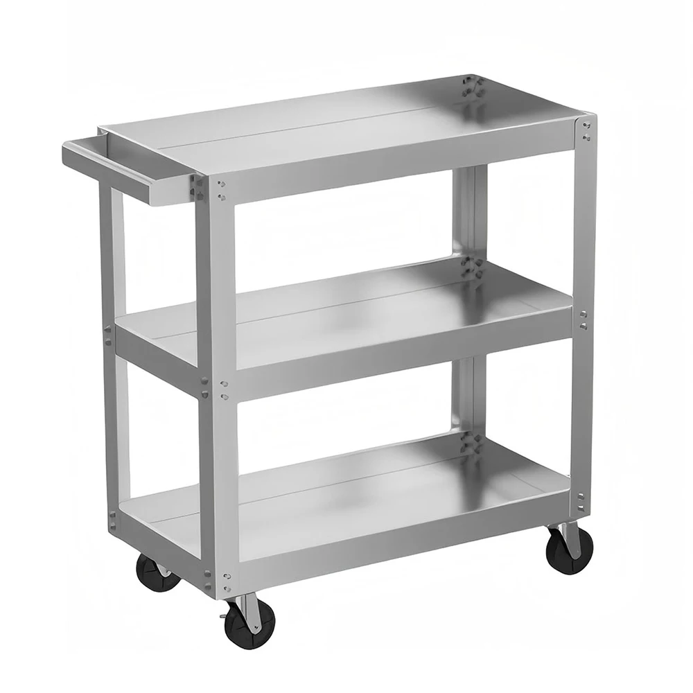 

Tool Carts Save Space Three-tier Storage Racks Parts Storage Tool Trolley Cabinet Wheels OEM/ODM Waterproof 300kg Load Capacity