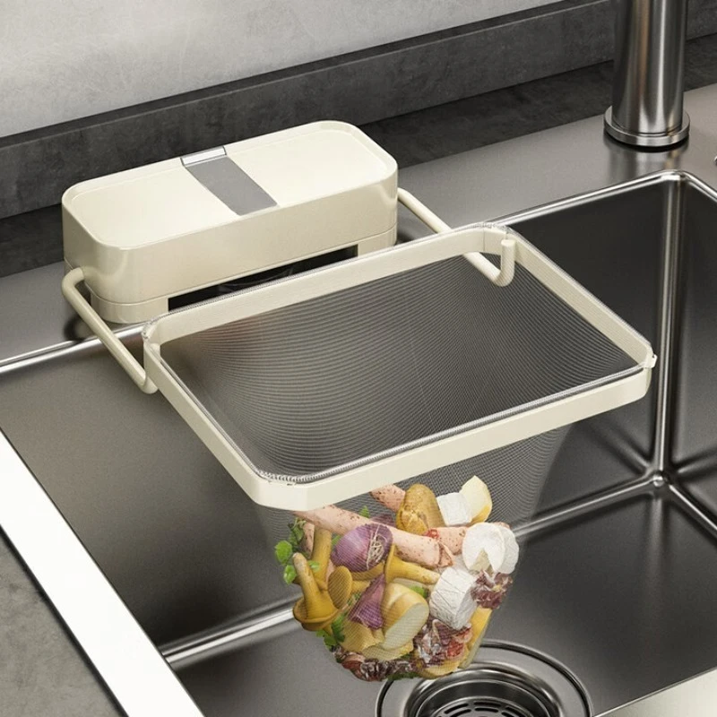 

Kitchen sink filter suction cup drain rack leftovers leftovers net pocket pool food waste prevention leakage net
