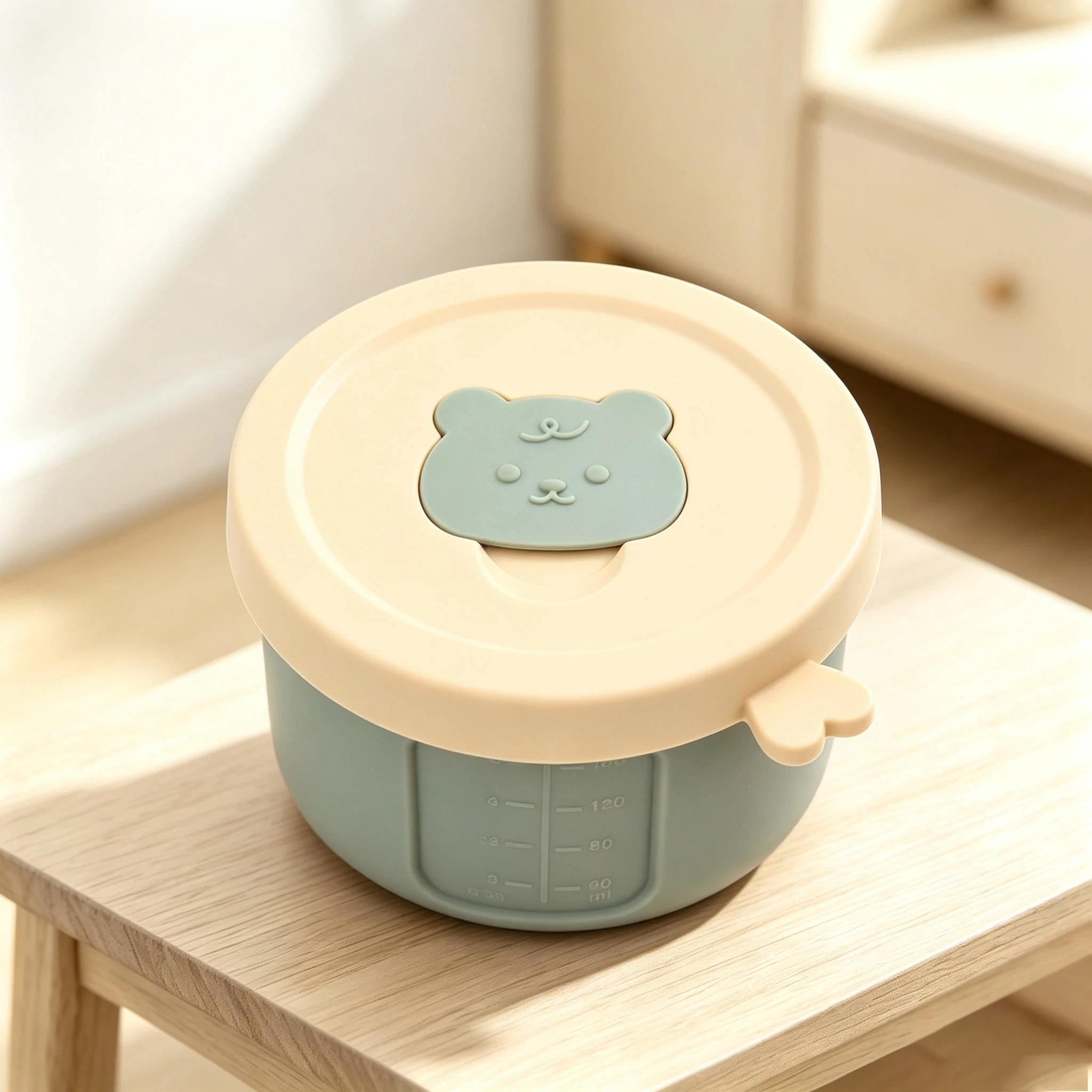Baby Cartoon Silicone Shape Snack Cup Toddle Portable Food Storage Box Portable Snacks Container BPA Free Soft Lid Baby Stuf