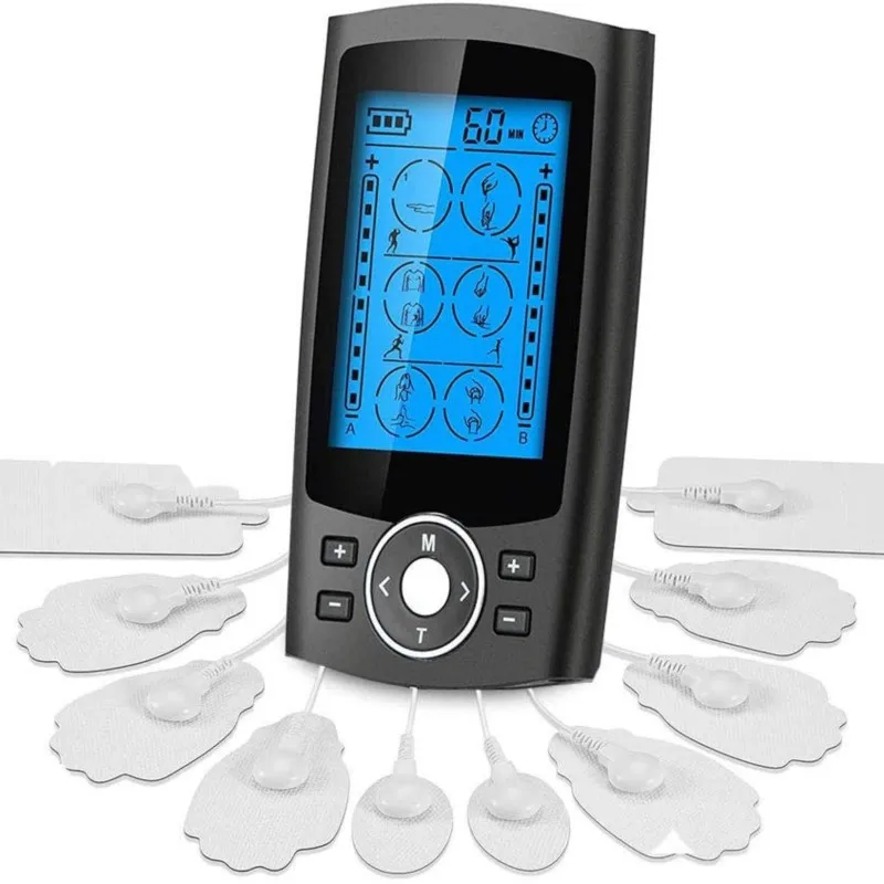 

TENS 24 Modes AB Dual-channel Home Rechargeable Massager EMS Digital Meridian Physiotherapy Instrument