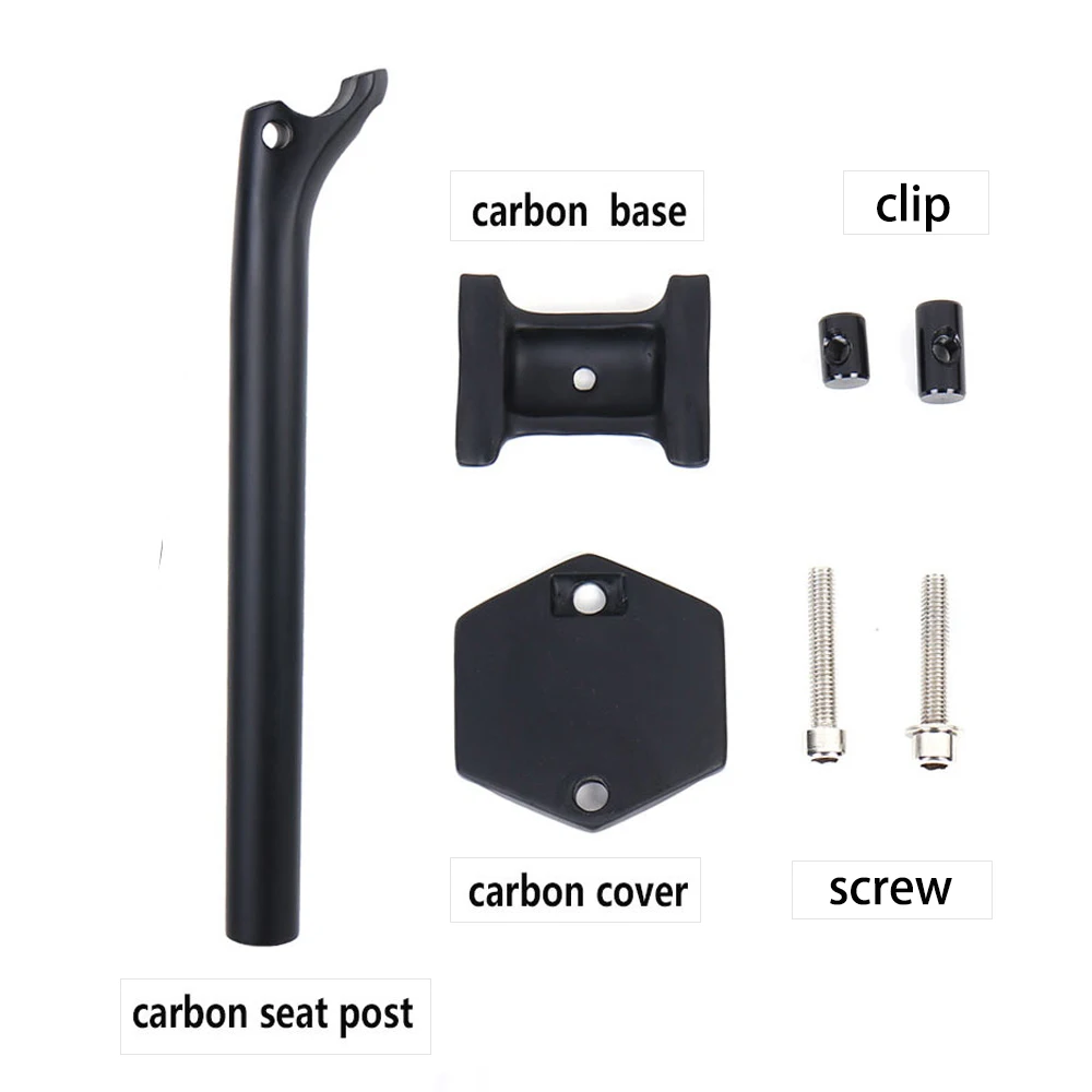 Neue Carbon-Sattelstütze für Mountainbikes, Rennrad-Sattelstütze, versetzte Sattelstütze, 20 Fahrradteile, 25,4/27,2/30,9/31,6*350/400/450mm – Detail 2