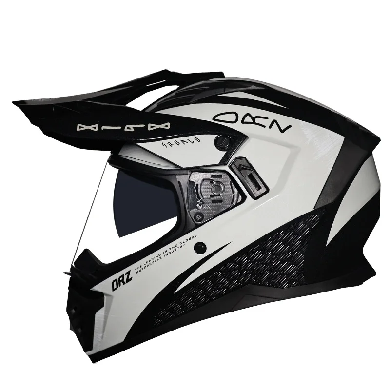

DOT Motorcycle Helmet Single Mirror Road Off-Road Tension Full Face Helmet