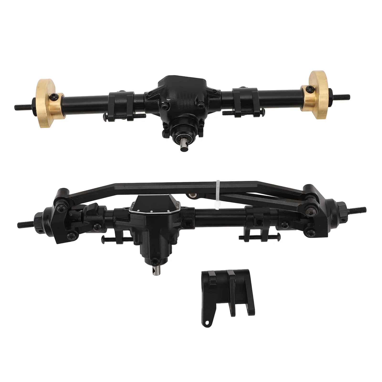 RC Front Rear Axle 27T 8T Internal Mounting Gear RC Car Axle Assembly Set with Link Mount for SCX10 PRO