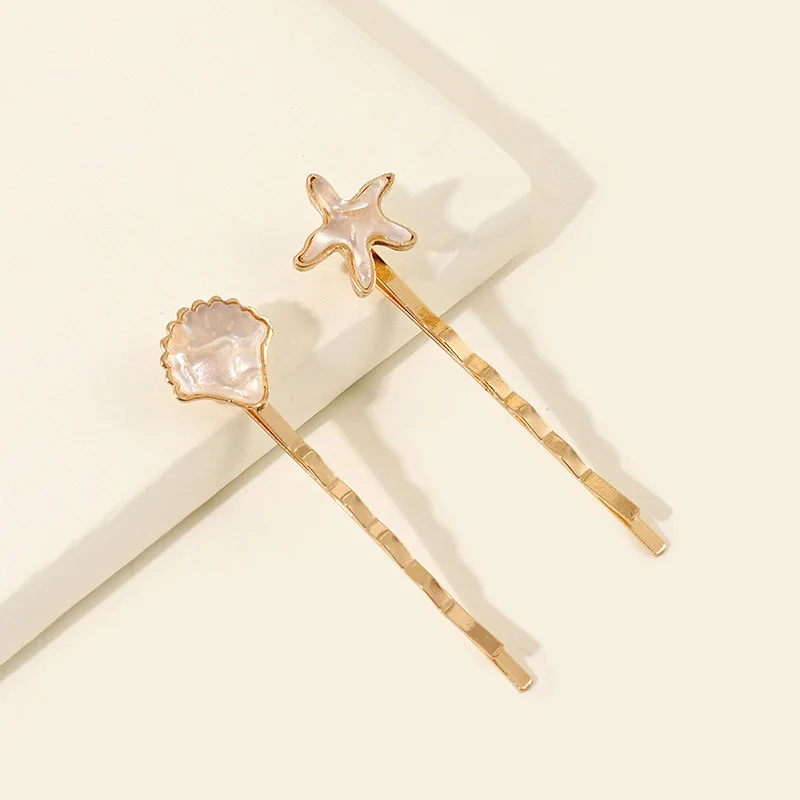 New Fashion High-grade Shell Starfish Shape Hairpin Barrettes for Women Girl Accessories Headwear Hair Claw Wholesale