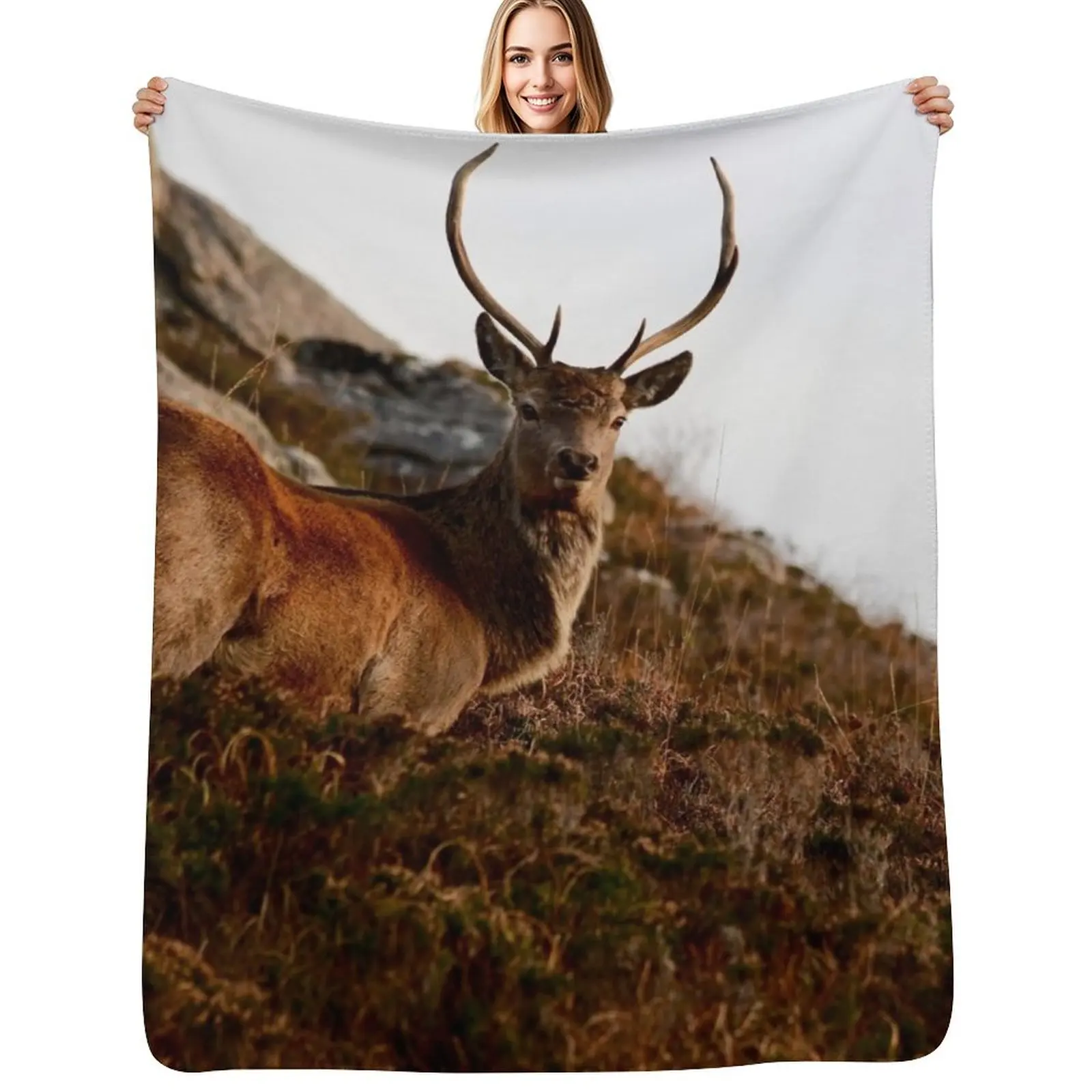 

Watching Buck Throw Blanket Multi-Purpose Softest Blankets Sofas Of Decoration Thermal Blankets