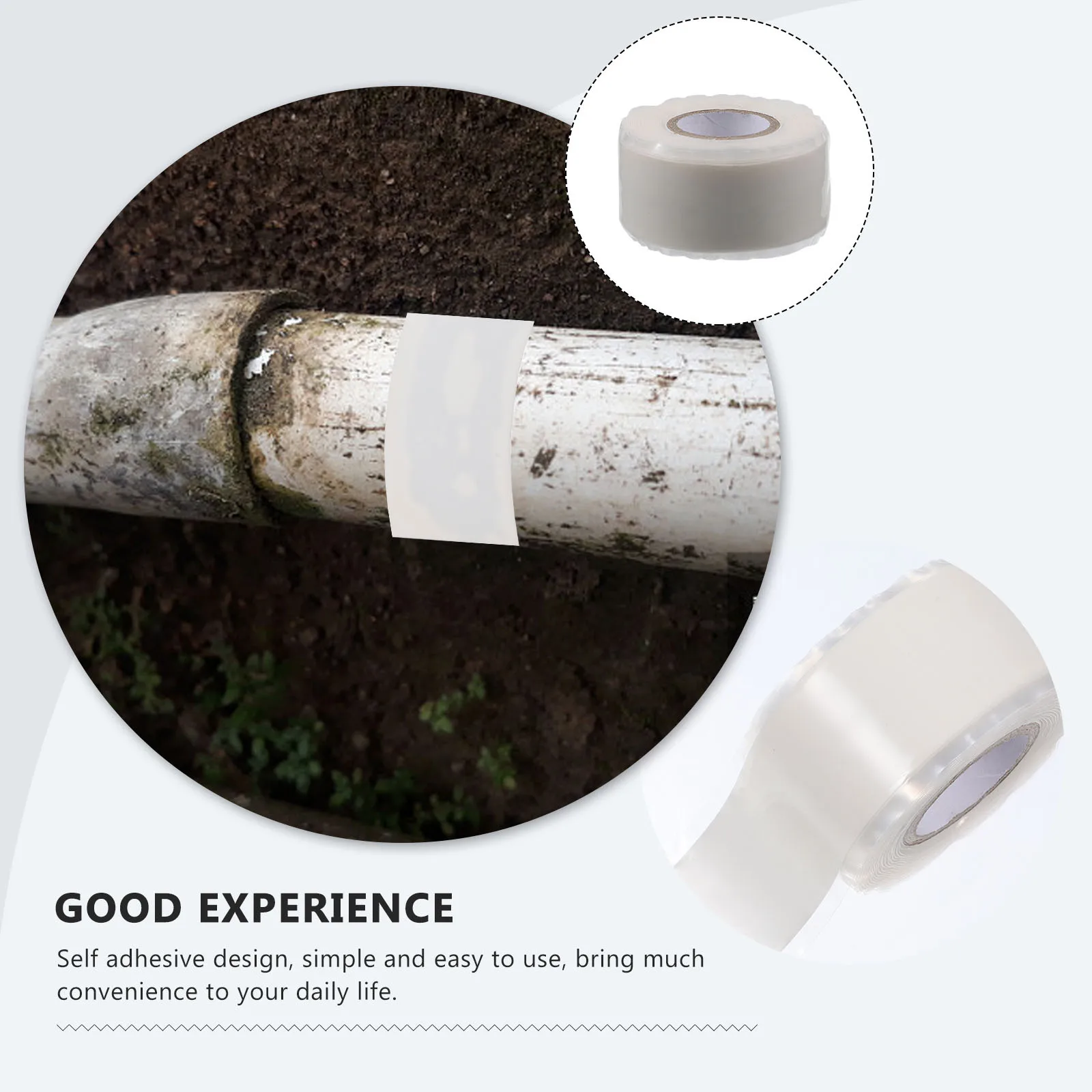

1 Roll Plumbers Waterproof Tape Silicone Rubber Hose Seal Leak Repair Self Adhesive Heavy Duty Duct Tape Adhesive Tape,