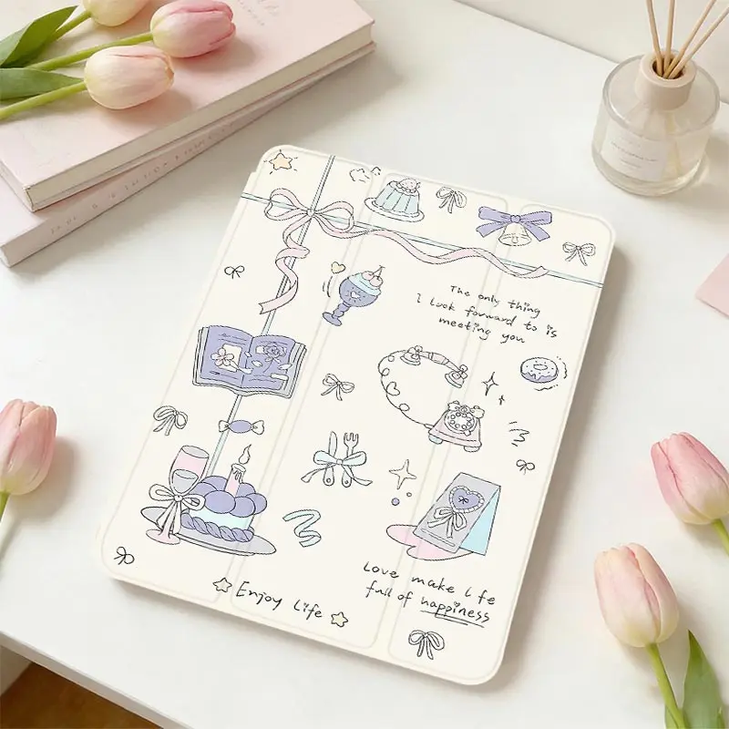 Tri-fold Protective Case For IPad Mini6 8.3 air3 10.5 Pro11 2nd 3rd 4th iPad 10.2 7/8/9 4/5th 10.9 iPad A16 2025 11th Air11/13