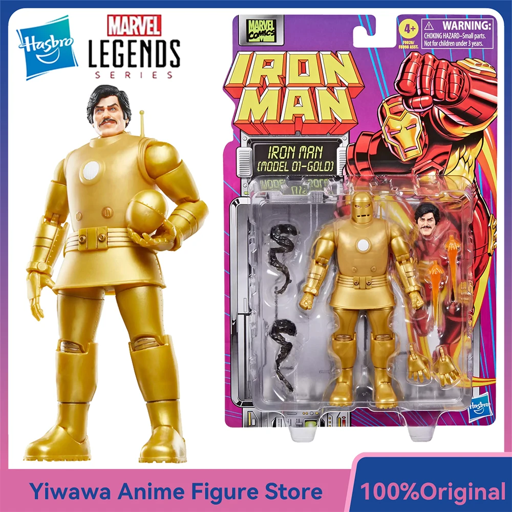 

[In-Stock] Hasbro Marvel Legends Series Iron Man (Model 01 - Gold) 6-Inch-Scale Nice Action Figure Model Ornament Toys