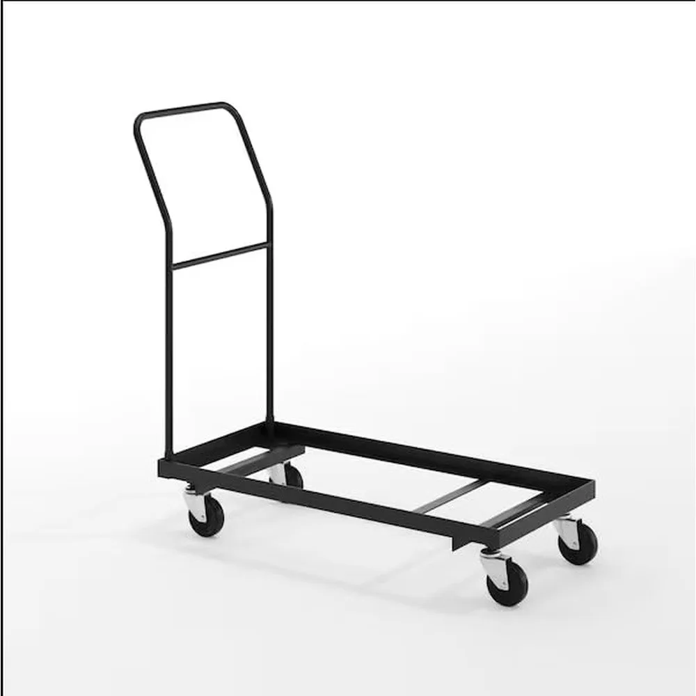Heavy Duty Chair Dolly with Oversized Rubber Wheels for Banquet and Stacking Chairs – Transport Cart Holds 12 Folding