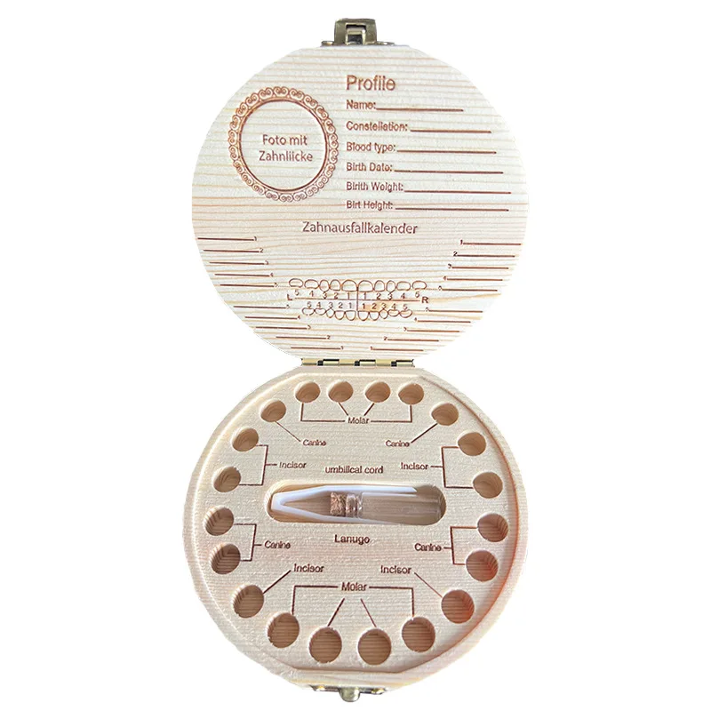 صندوق أسنان الطفل للأطفال مجموعة شعر الطفل صندوق تذكاري لحفظ أسنان الطفل تغليف أسنان الطفل صندوق تذكاري #6