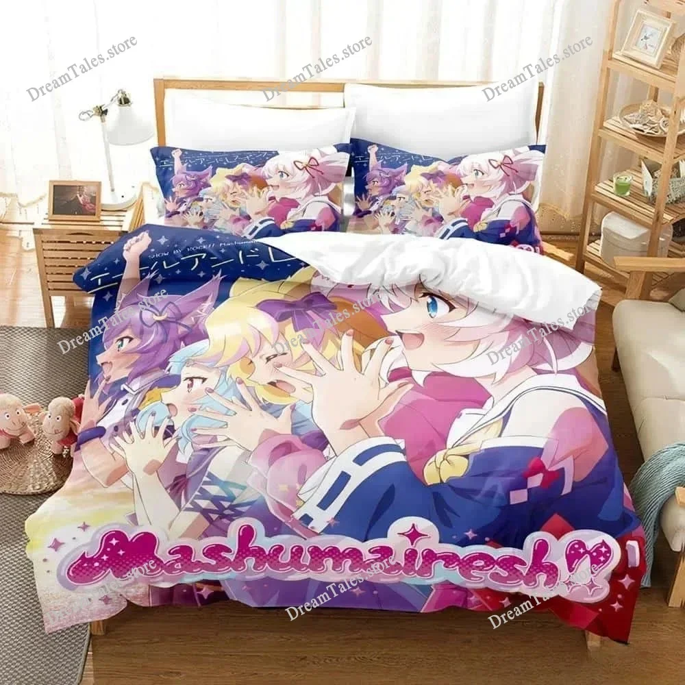 

3D Print Kawaii Cute Girls Show By Rock! Bedding Set Duvet Cover Bed Set Quilt Cover Pillowcase Comforter King Queen Size Adult