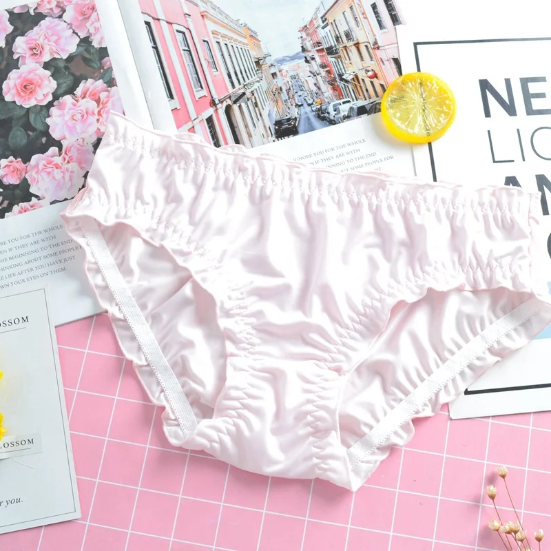 Sanrio Hello Kitty Women Sexy Panties Low-waist Cute Kawaii Girl My Melody Ruffles Seamless Sweet Underwear Birthday Present