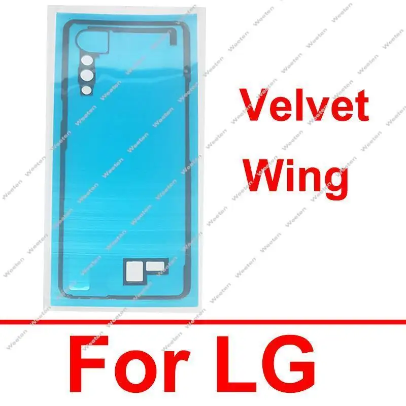 Back Battery Cover Adhesive Sticker For LG Velvet Wing 5G Rear Battery Door Housing Glue Tape Camera Frame Stickcer Repalcement