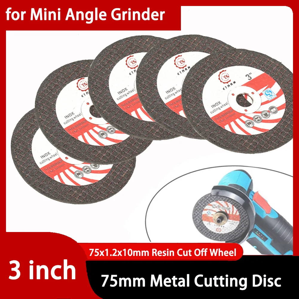 1-100PCS 3inch 75mm Metal Cutting Disc Angle Grinder Saw Blade Resin Grinding Wheel Disc for Metal Steel Bar Wood Cutting Tool