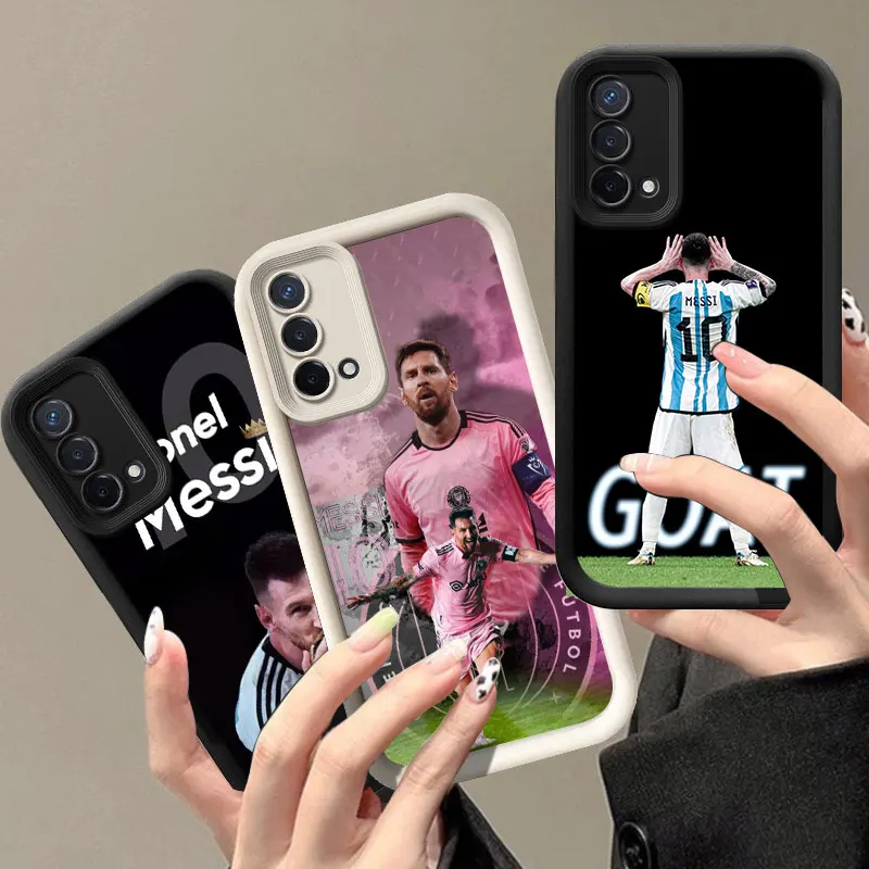 Football Superstar M-Messi Phone Case For OPPO Realme C55 C63 C65 C67 Reno 10 11 12 13 Pro Plus A16 A17 A58 A74 A78 A98