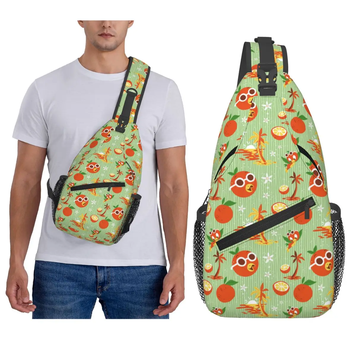 

Stay Fresh маленькая оранжевая птица нагрудная сумка мужской слинг рюкзак через плечо нагрудная сумка дорожный походный рюкзак сумка на плечо