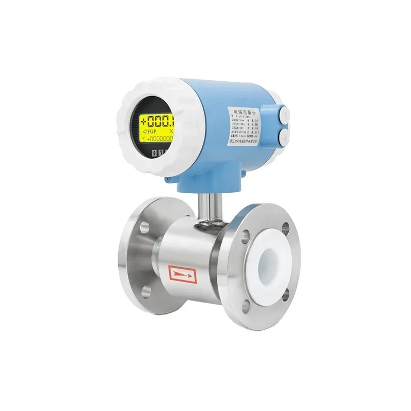 

LEFOO PTFE lining DN10-300 Magnetic Water Flowmeter 4-20mA Output IP65 Electromagnetic Flow Meter for Industrial Measuring