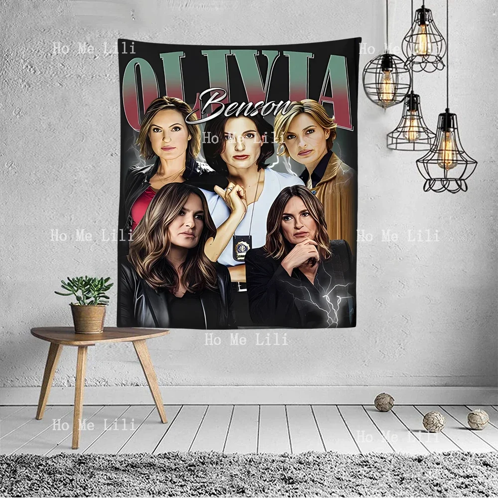 Olivia Benson Mariska Hargitay Elliot Stabler Law And Order Tapestry For Bedroom Aesthetic Nature Decoration