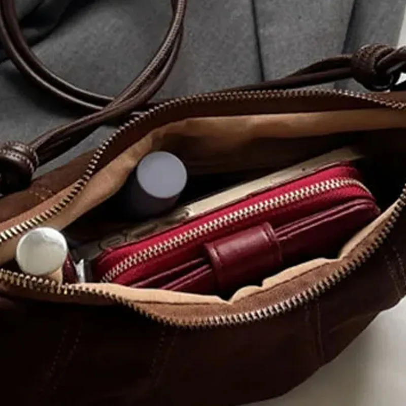 

Faux Suede Super Popular Niche Suede Shoulder Bag for Women 2025 Hot Sale Single Crossbody Bags Underarm Dumpling Sweet Bags