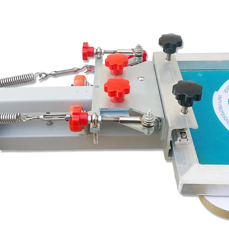 Micro Adjustment  4 Color 4 Station t Shirt Silk Screen Printing Machine