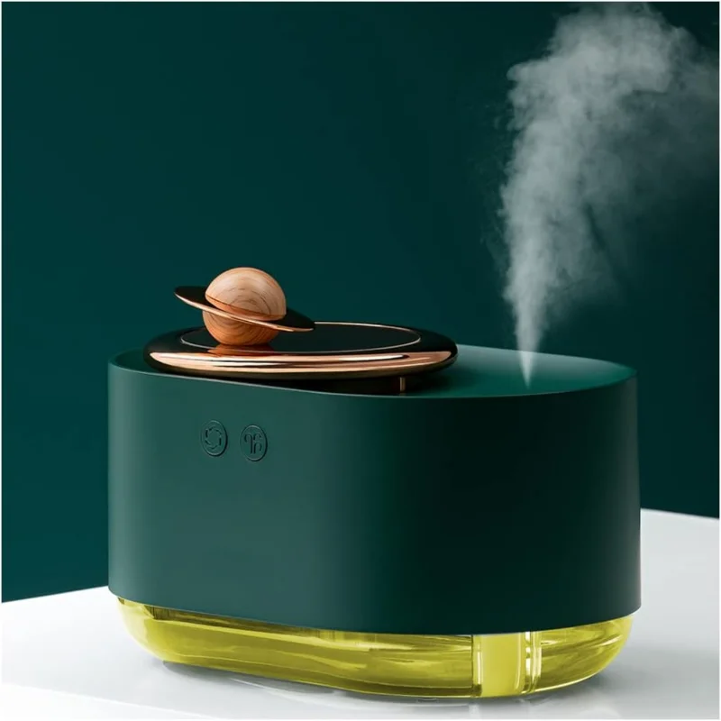 

Spray humidifier Humidifier with Diffuser and Nightlight for Bedroom 300ML Rotating planet humidifier for bedroom desktop, dec