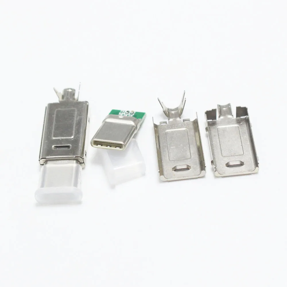 1set USB C OTG 5.1K 4 in 1 USB Type C Welded USBC USB-C Type-c Cable For DIY Repairs Data Line