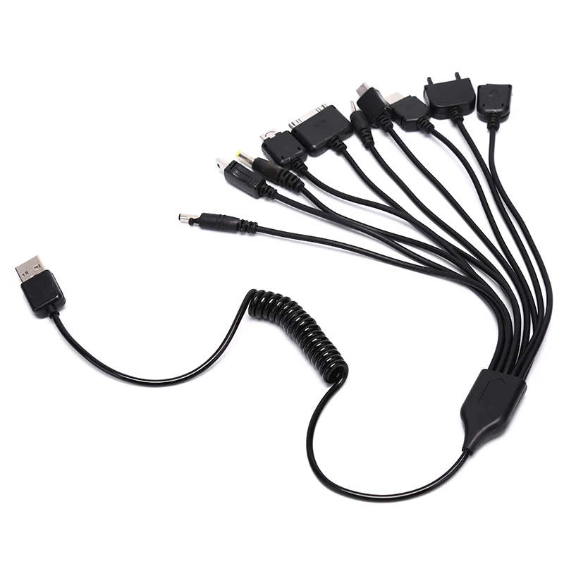 Cavo di trasferimento dati USB multifunzione universale 10 in 1 cavo multipin caricabatterie cavo adattatore USB cavo dati