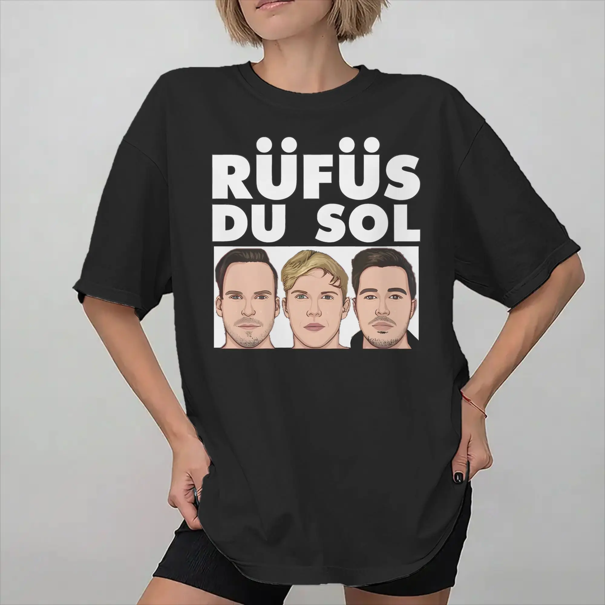 Rufus Du Sol 2026 Concert Print T Shirts for Men Women  Cotton  Tee Shirt Clothing