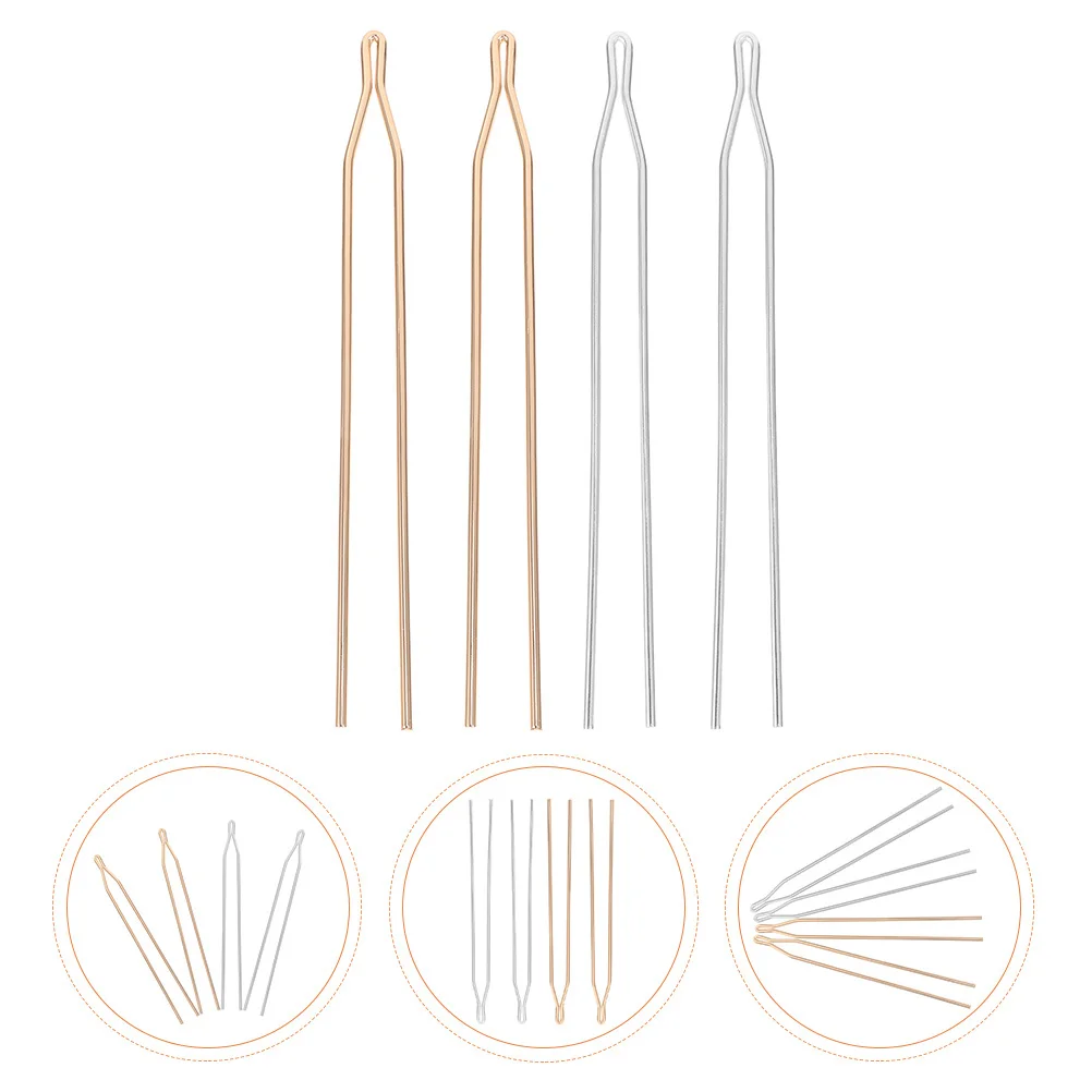

4pcs Hairpins Retro Diy Stick Materials Traditional Chinese Hair Accessories Durable Hair Embellishments Headdress