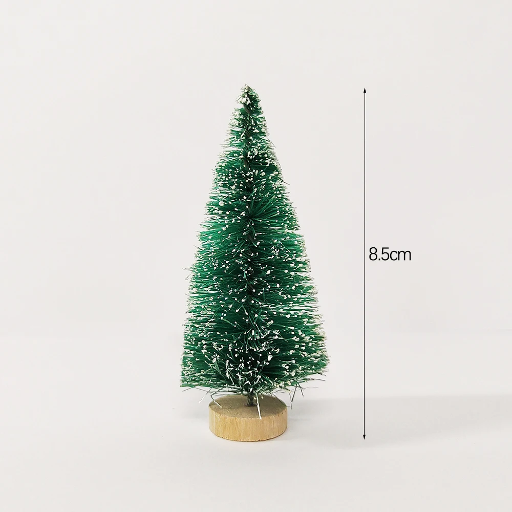 5 Stück Mini-Weihnachtsbäume aus Kunststoff Künstliche Weihnachtsbaum-Ornamente Winter-Schnee Tischdekoration DIY-Handwerk Weihnachtsdekoration 2026 – Detail 8
