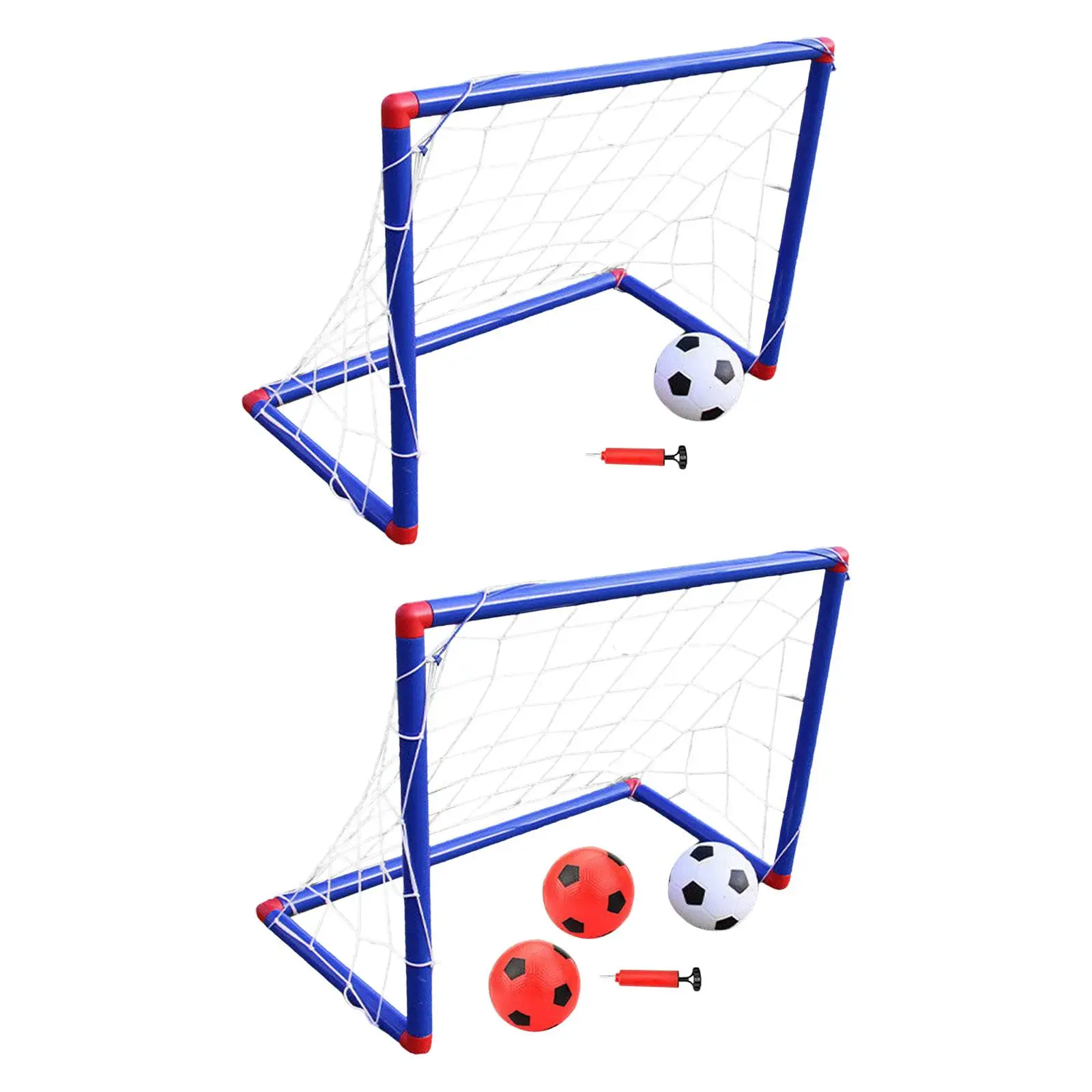 

Kids Soccer Goals Portable Soccer Nets and Ball for Backyard Folding Football Net for Lawn Activities Indoor Outdoor Toys