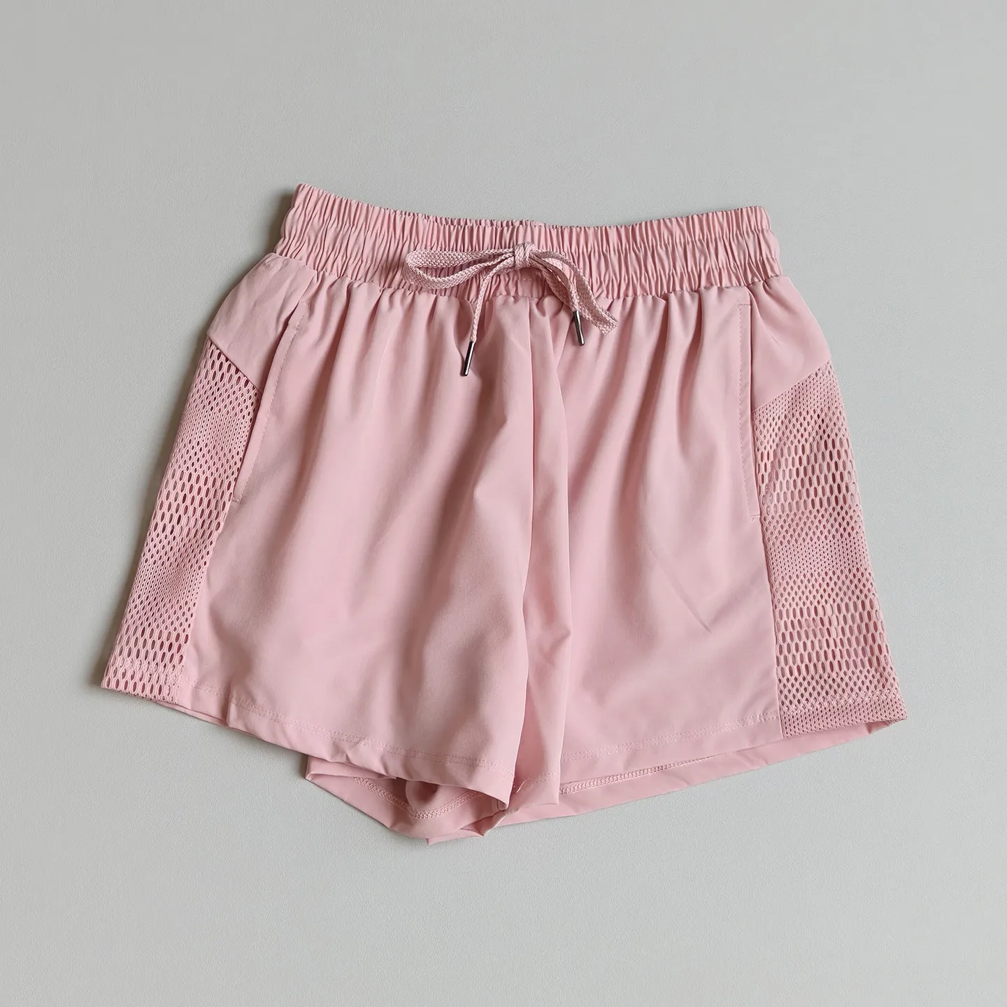 Damen Sommer-Sportshorts, dünn, Anti-Exposure, für Laufen, Freizeit, Fitness, Outdoor-Training, atmungsaktiv, schnelltrocknend, Yoga-Hose – Detail 3